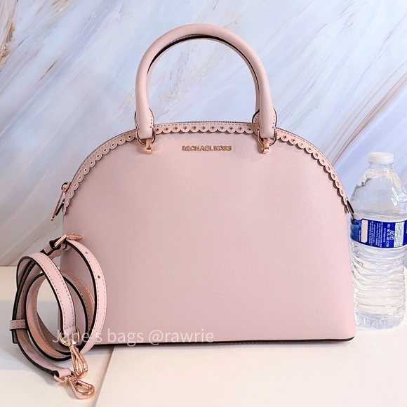 New Michael Kors Emmy Grommets Large Dome Satchel